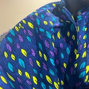 African Print Cape with one button